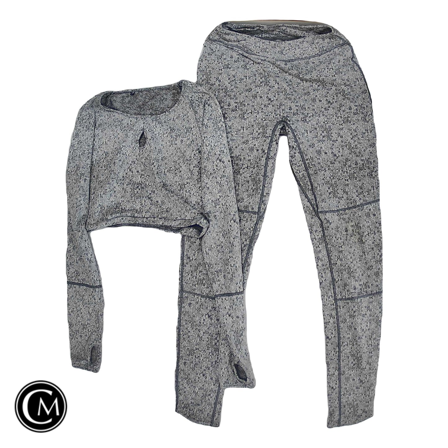 Athletic Pants 2pc By Gym Shark In Grey, Size: S