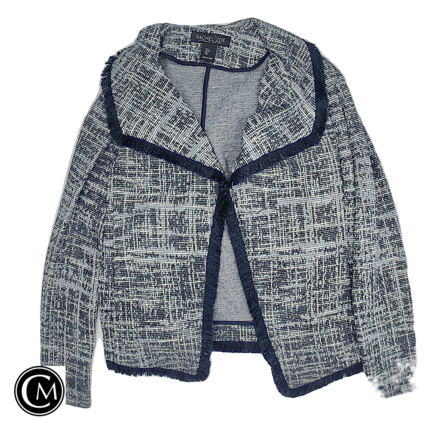Blazer By Rachel Zoe In Blue & White, Size: S