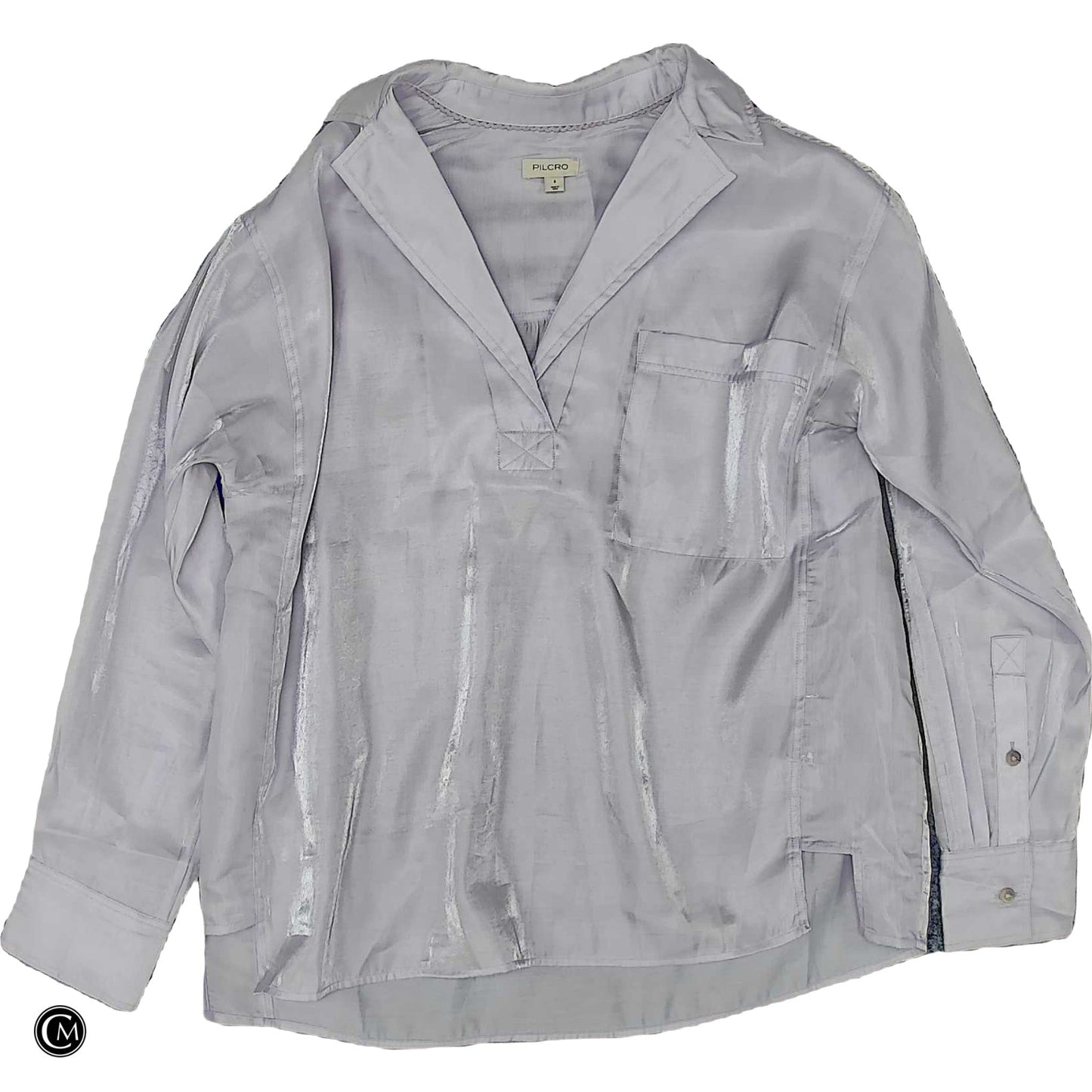 Top Long Sleeve By Pilcro In Purple, Size: Small