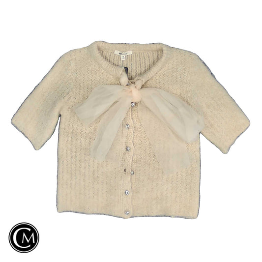 Sweater Cardigan By Lalavon In Beige, Size: M