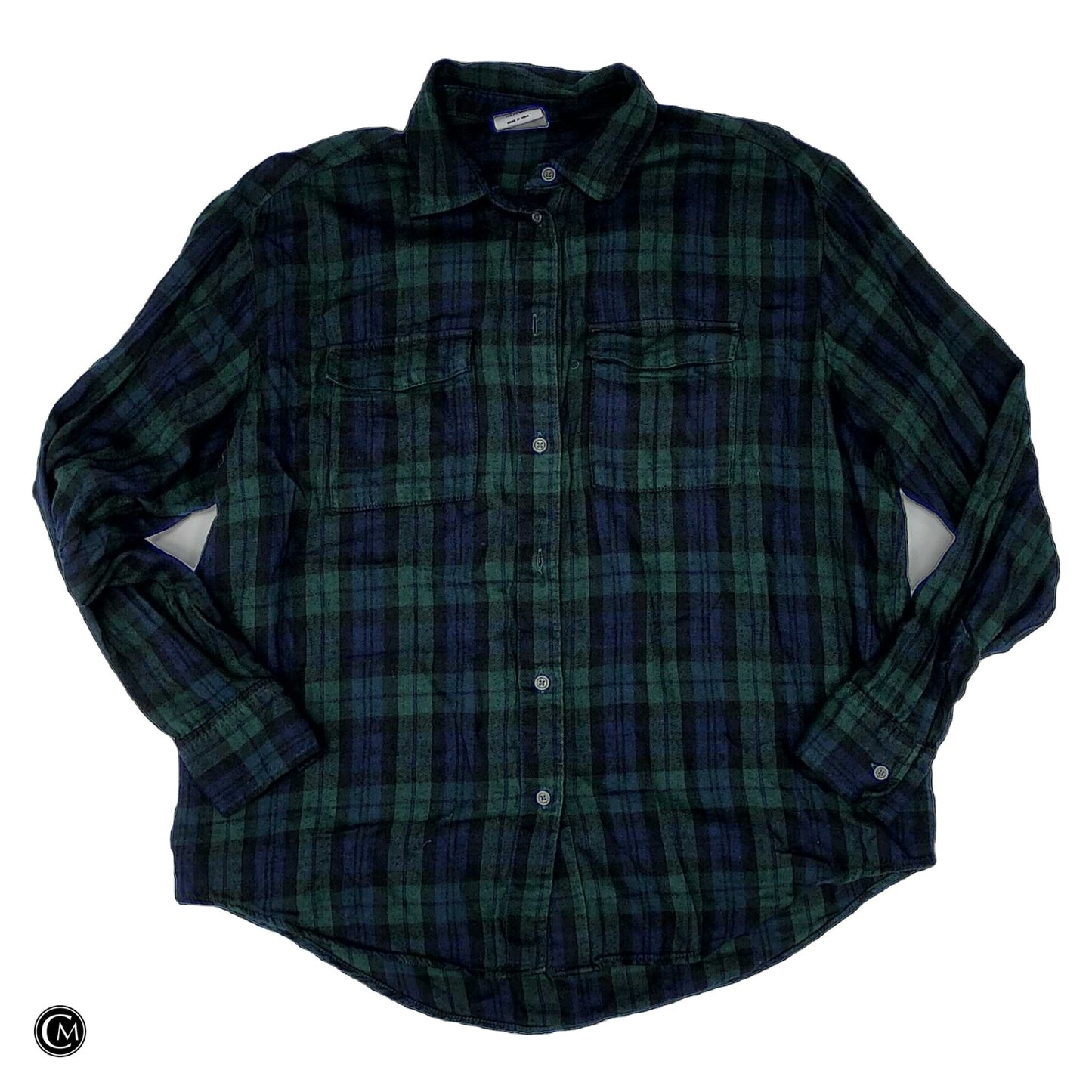 Top Ls By Gap In Blue & Green, Size: Xs