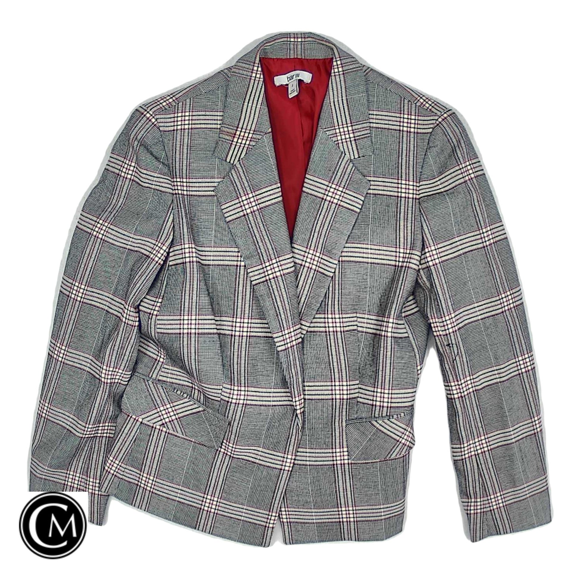 Blazer By Bar Iii In Plaid Pattern, Size: 2 image 1