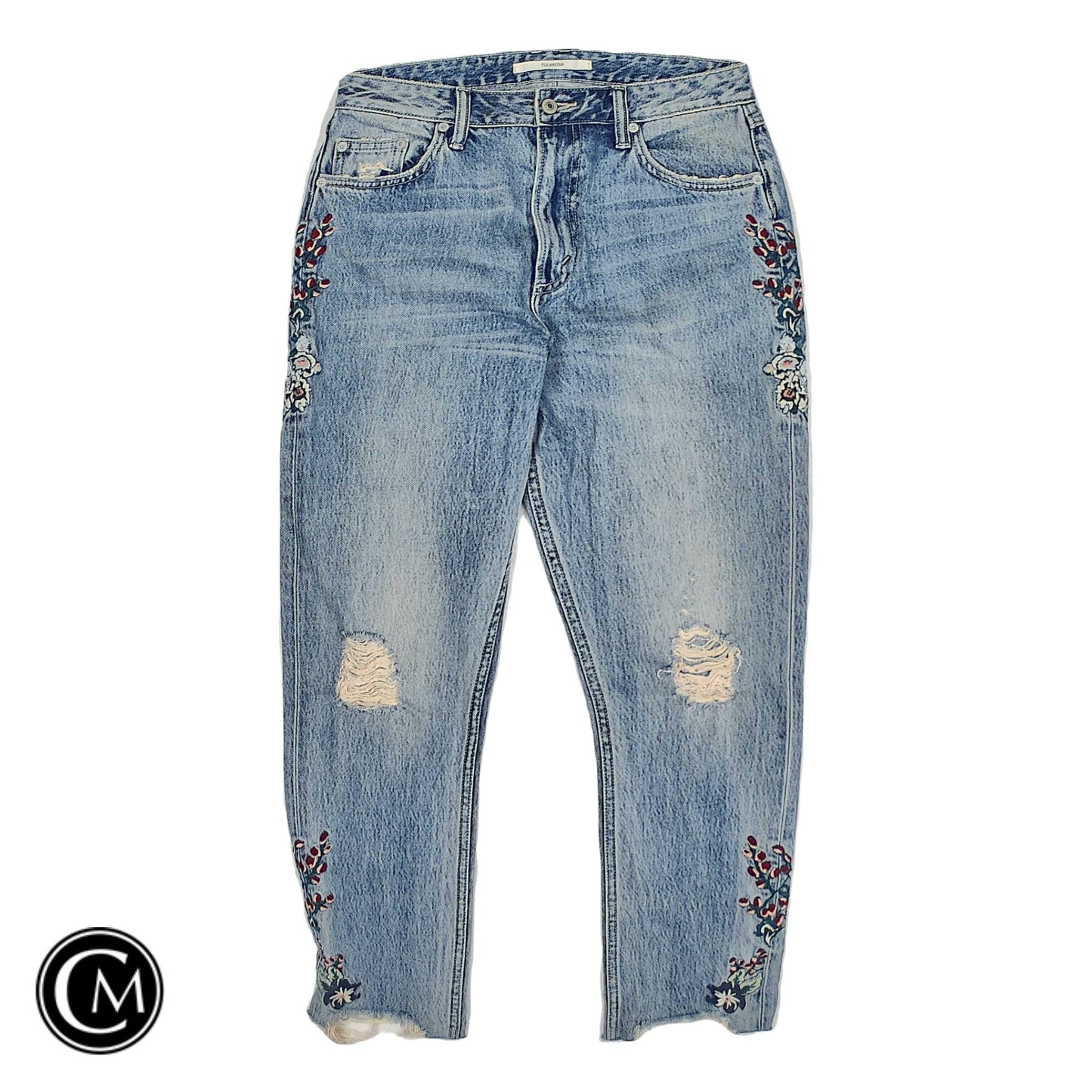 Jeans Straight By Tularosa In Blue Denim, Size: 4