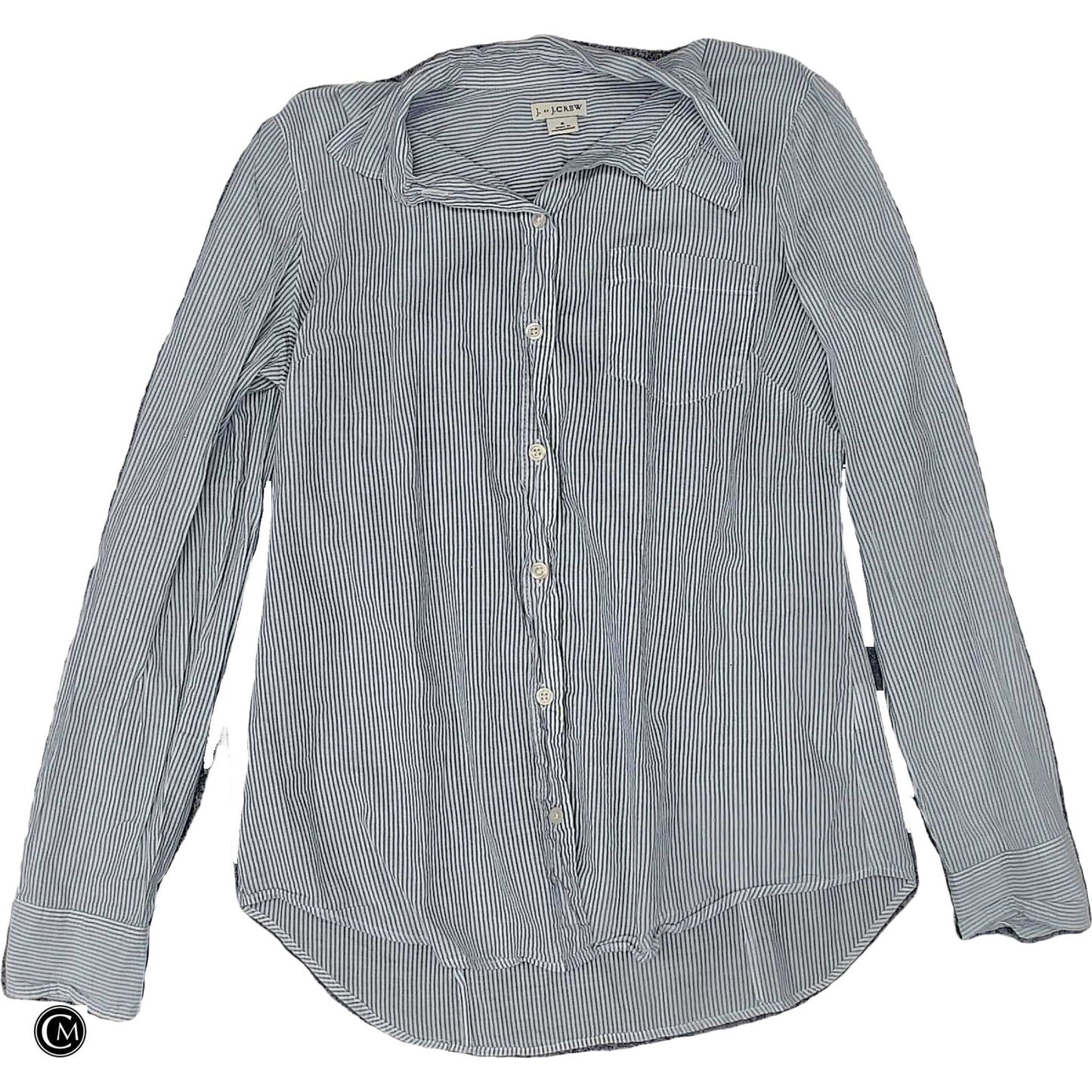 Top Ls By J. Crew In Blue & White, Size: S