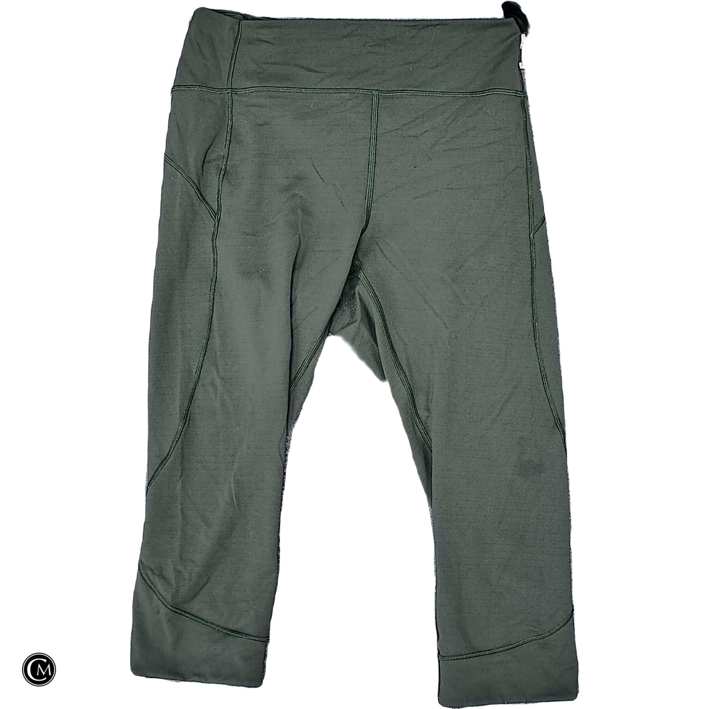 Athletic Leggings Capris By Lululemon In Green, Size: M