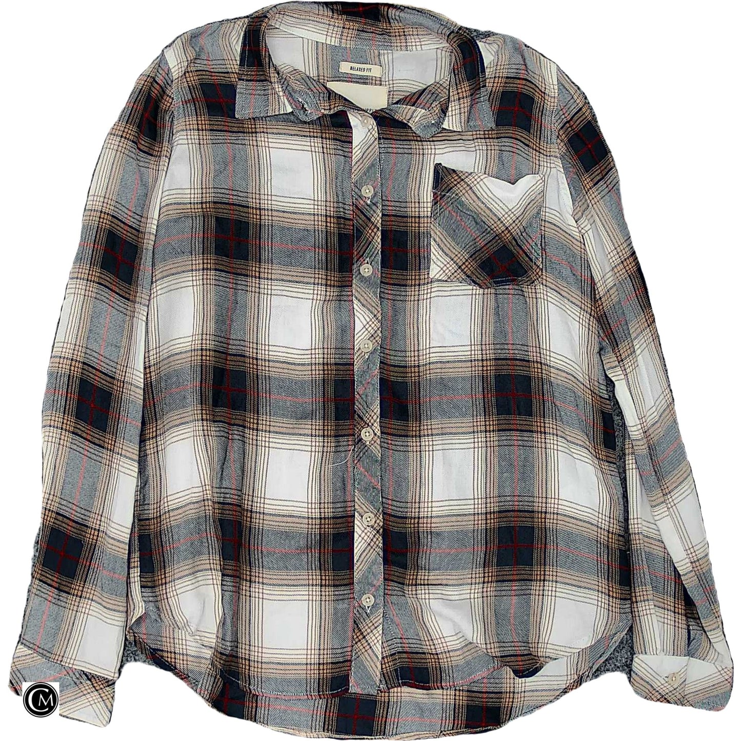 Top Ls By Thread And Supply In Plaid Pattern, Size: S image 1