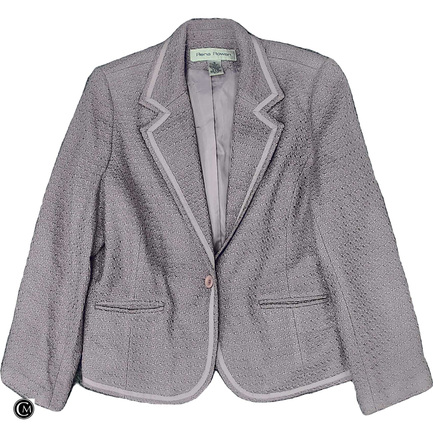 Blazer By Rena Rowan In Purple, Size: Xl