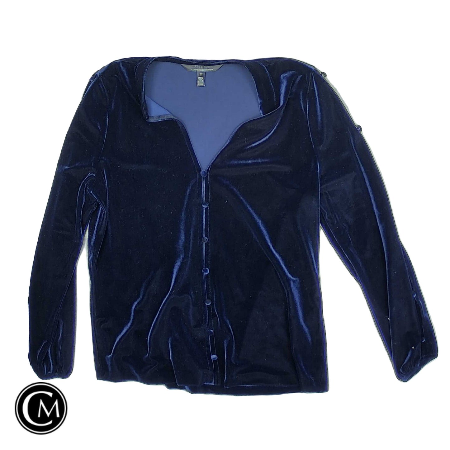 Blouse Ls By White House Black Market In Navy, Size: M image 1