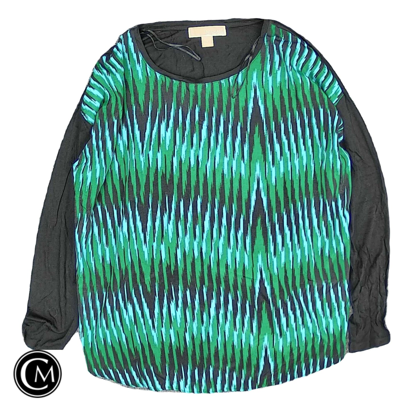 Top Ls By Michael By Michael Kors In Blue & Green, Size: L