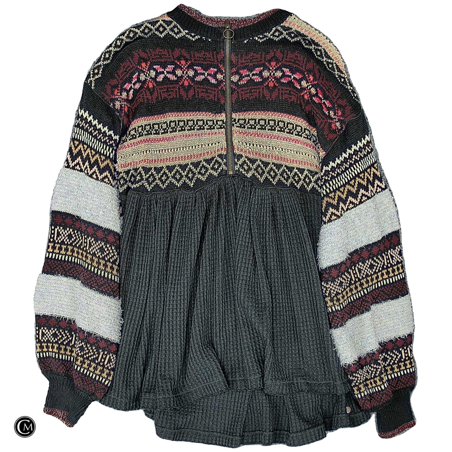 Sweater By Free People In Black & Pink, Size: S