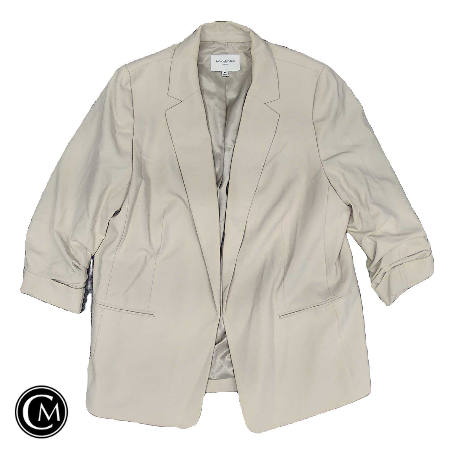 Blazer By Banana Republic In Beige, Size: Xl