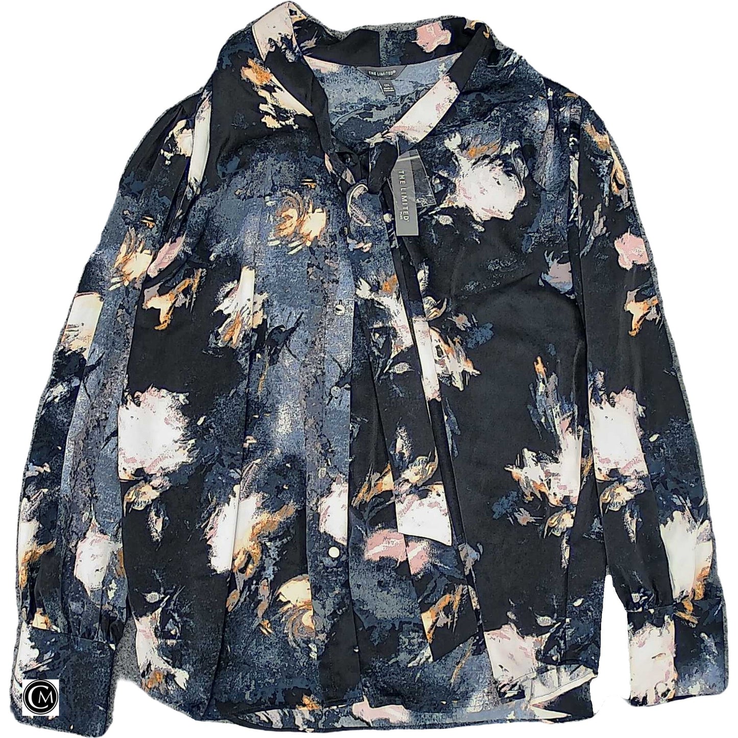 Blouse Ls By Limited In Navy, Size: L