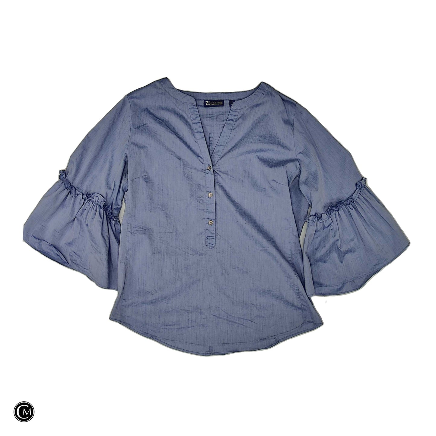 Top 3/4 Sleeve By New York And Co In Blue, Size: L