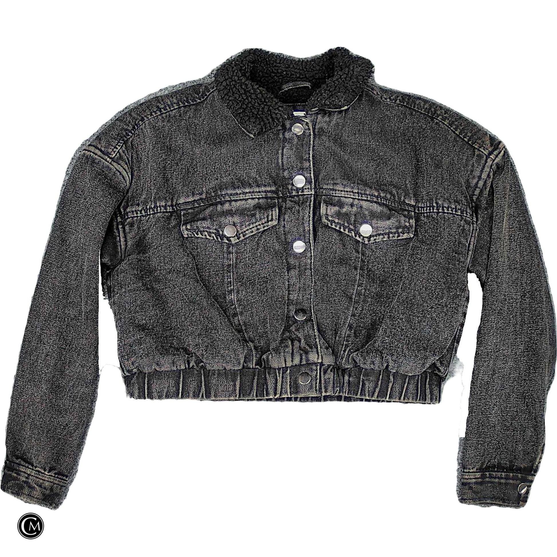 Jacket Denim By Highway In Black Denim, Size: S image 1