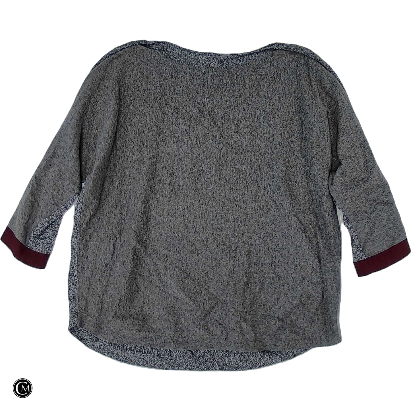 Top Ls By Chicos In Grey & Red, Size: L