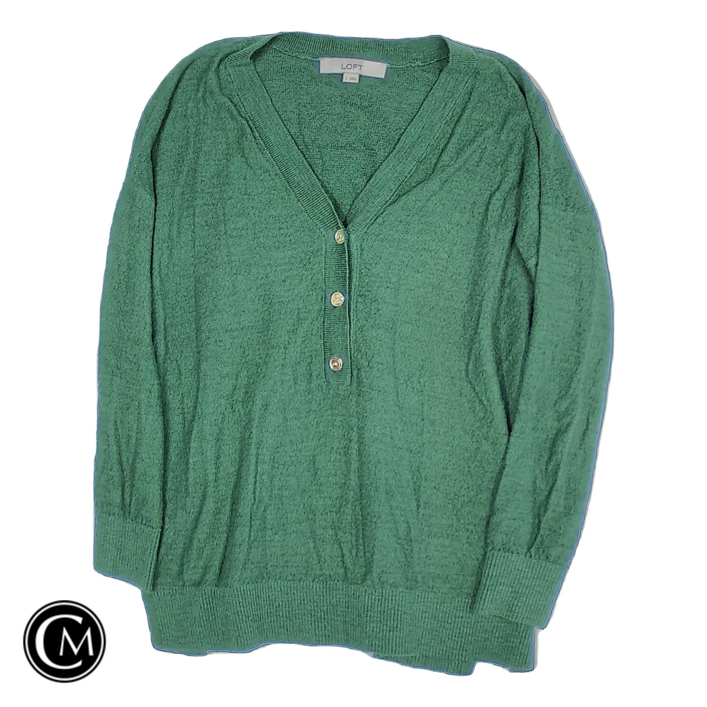 Cardigan By Loft In Green, Size: S