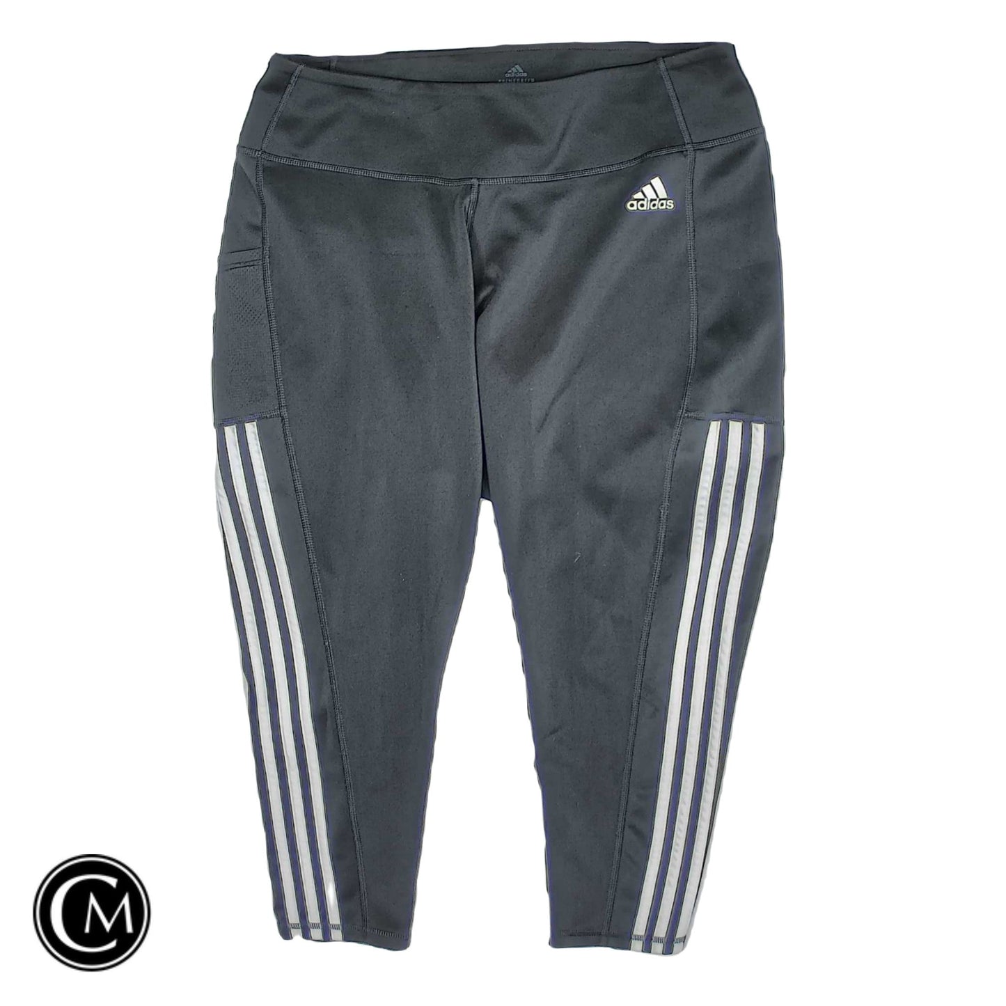 Athletic Leggings Capris By Adidas In Black, Size: 2x