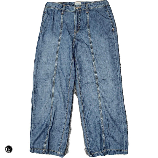Jeans Wide Leg By Time And Tru In Blue Denim, Size: 4