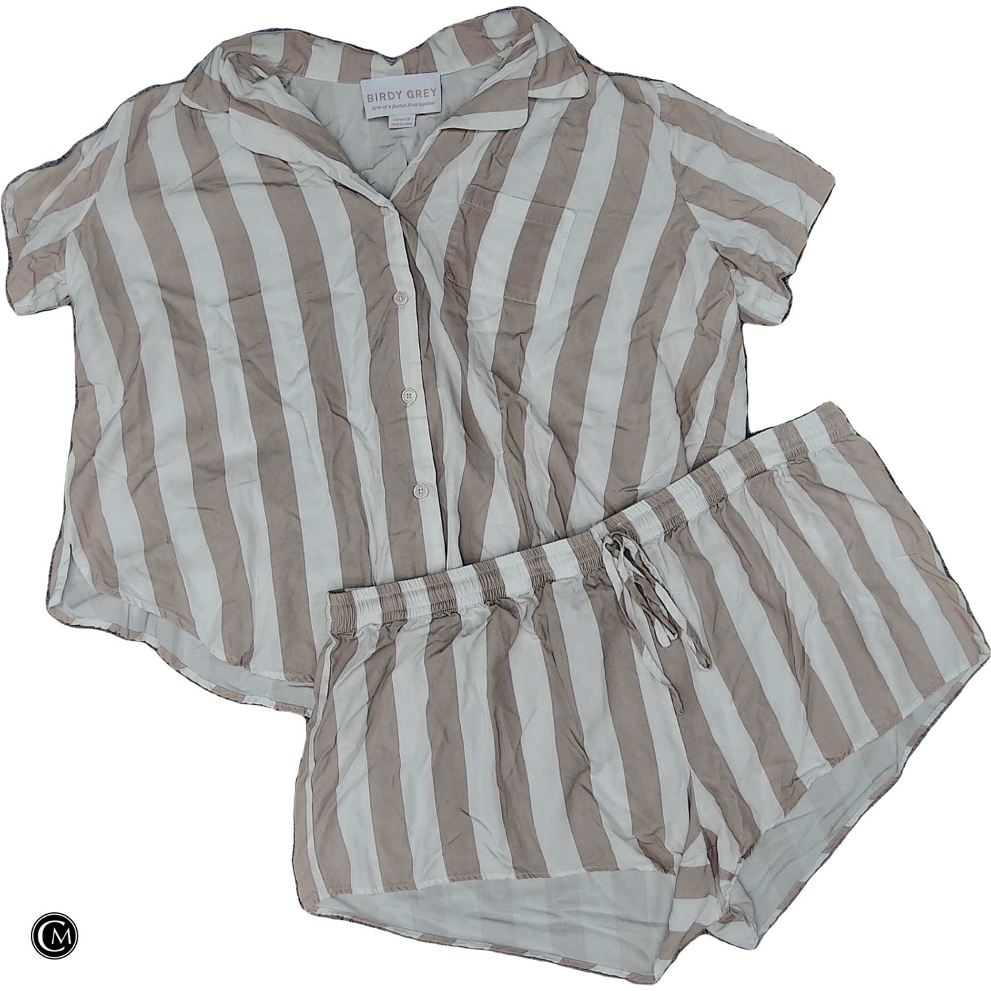 Lounge Set Shorts By Clothes Mentor In Striped Pattern, Size: 1x