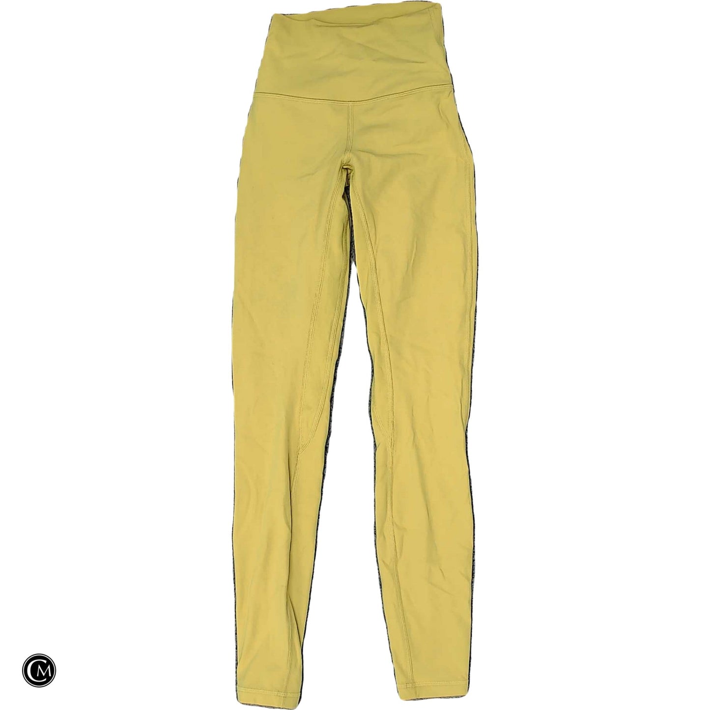 Athletic Leggings By Lululemon In Yellow, Size: Xs