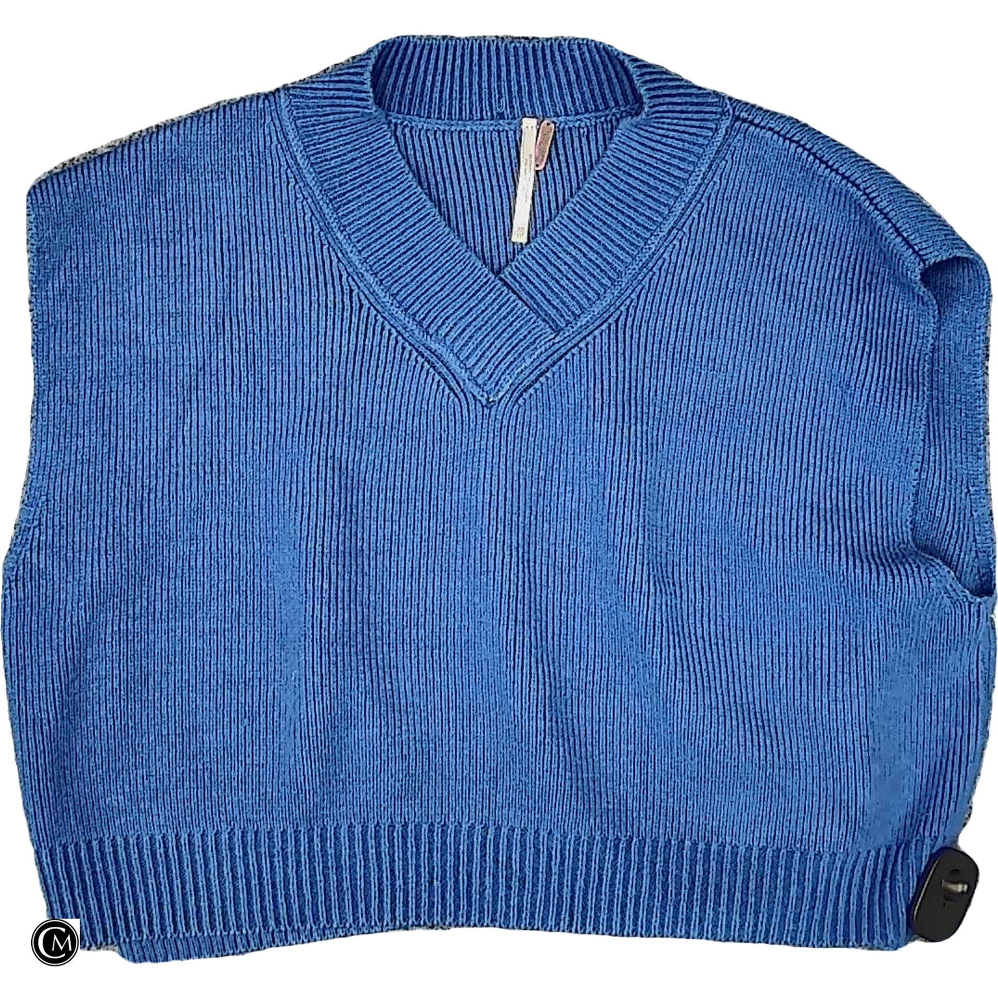 Vest Sweater By Free People In Blue, Size: Xs image 1