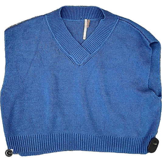 Vest Sweater By Free People In Blue, Size: Xs image 1