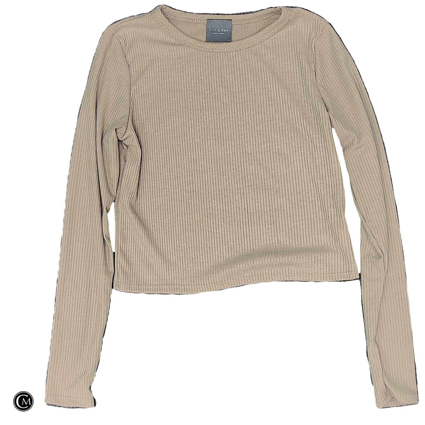 Top Ls Basic By Olivia Rae In Beige, Size: S