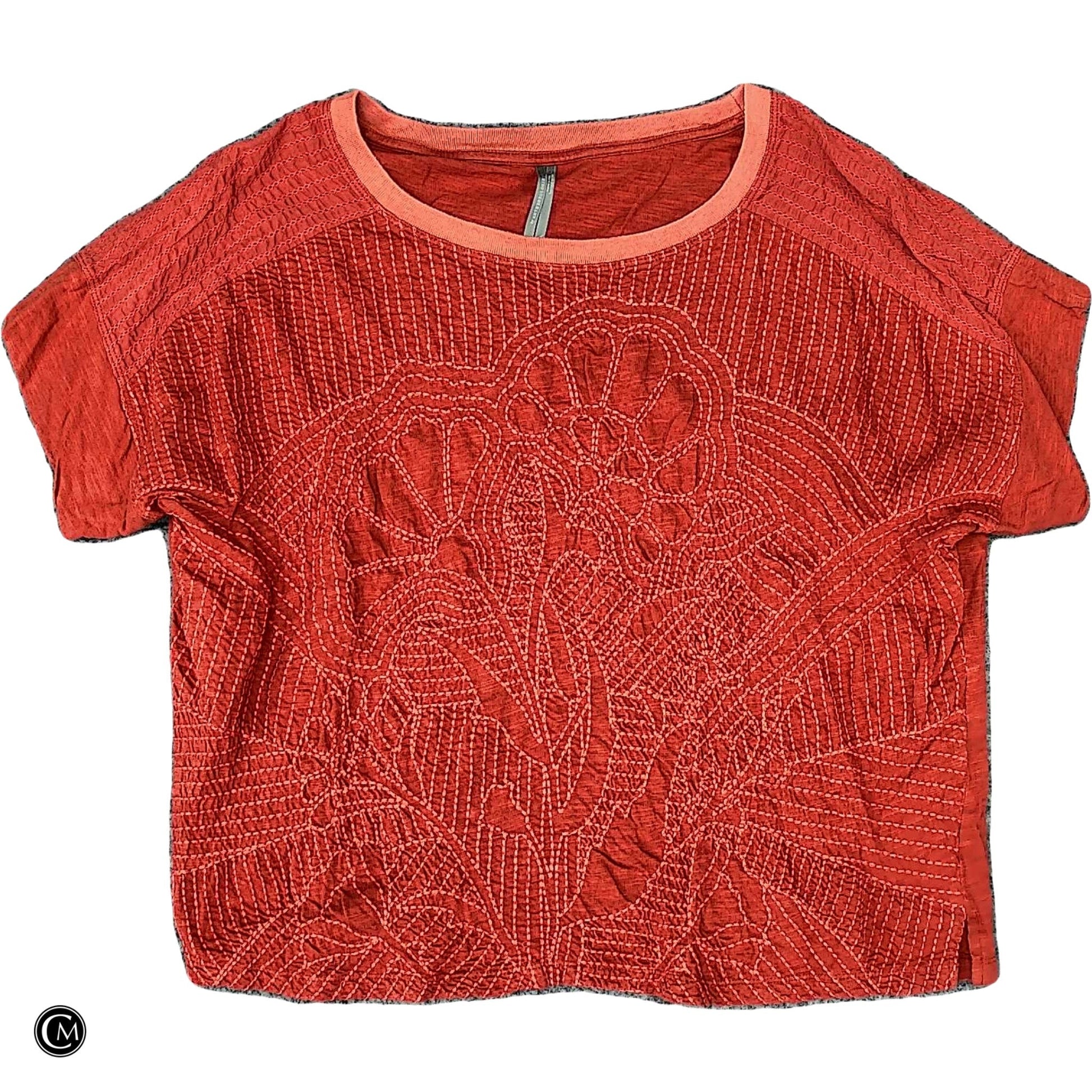 Top Ss By Anthropologie In Orange, Size: L image 1