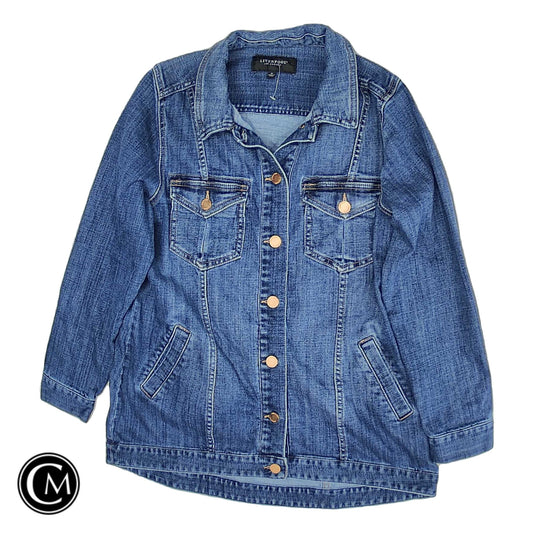 Jacket Denim By Liverpool In Blue, Size: M