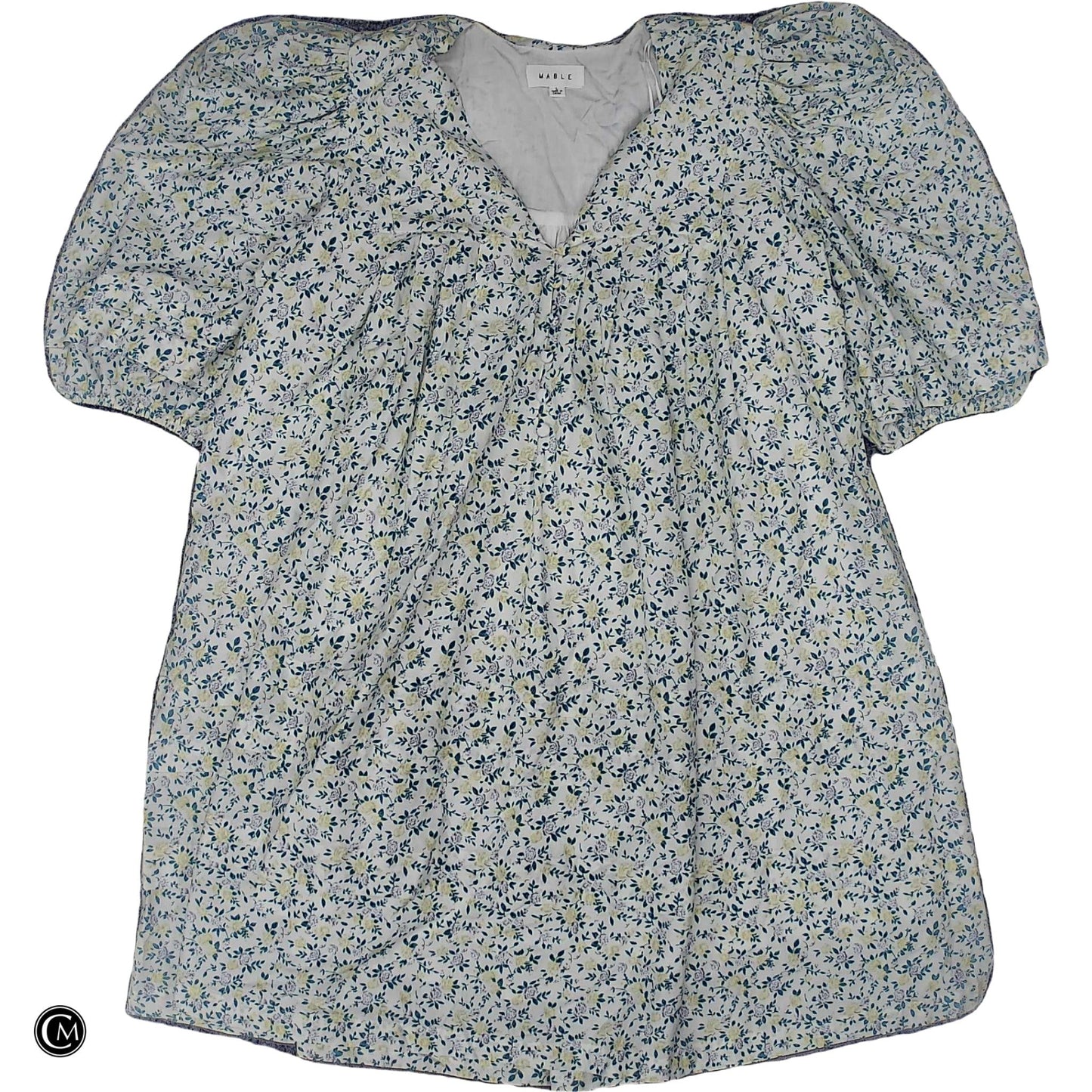 Dress Casual Short By Mable In Green & White, Size: L