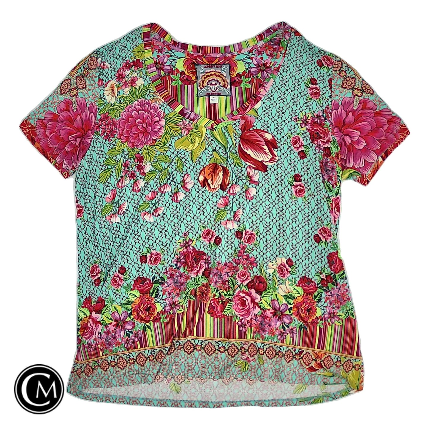 Top Ss Designer By Johnny Was In Multi, Size: L