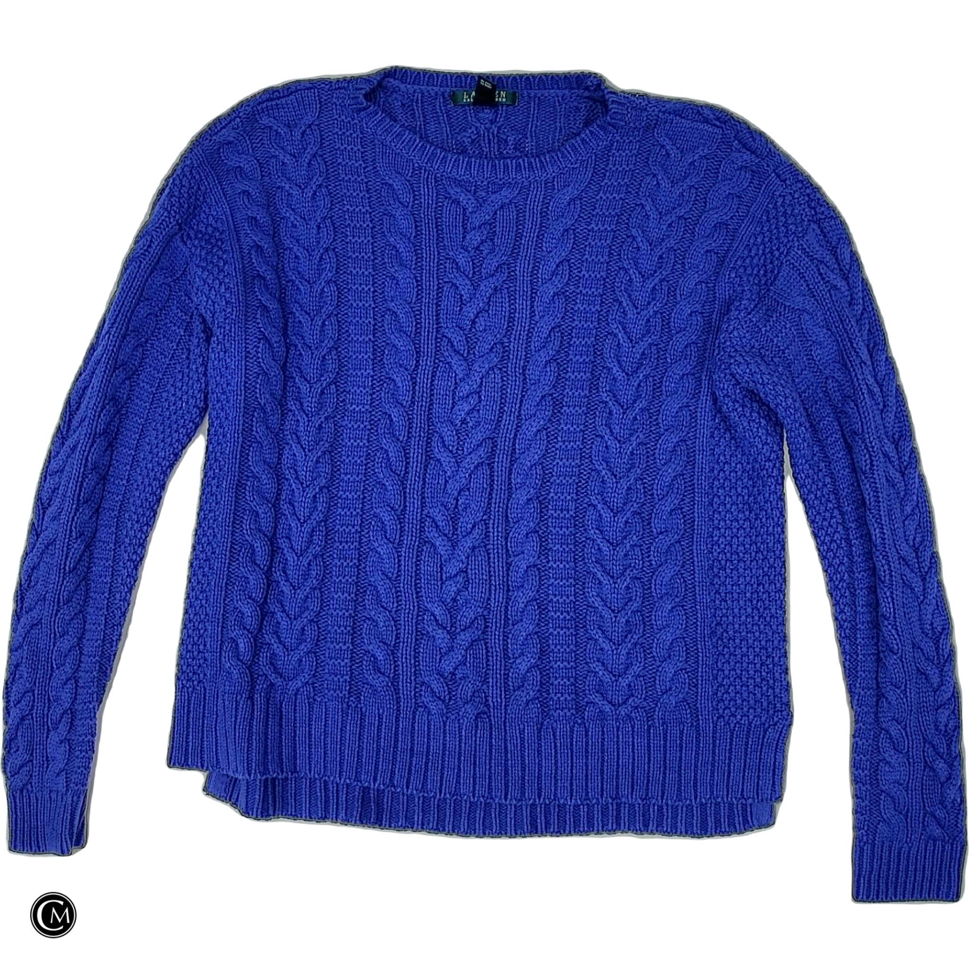 Sweater By Lauren By Ralph Lauren In Blue, Size: L image 1