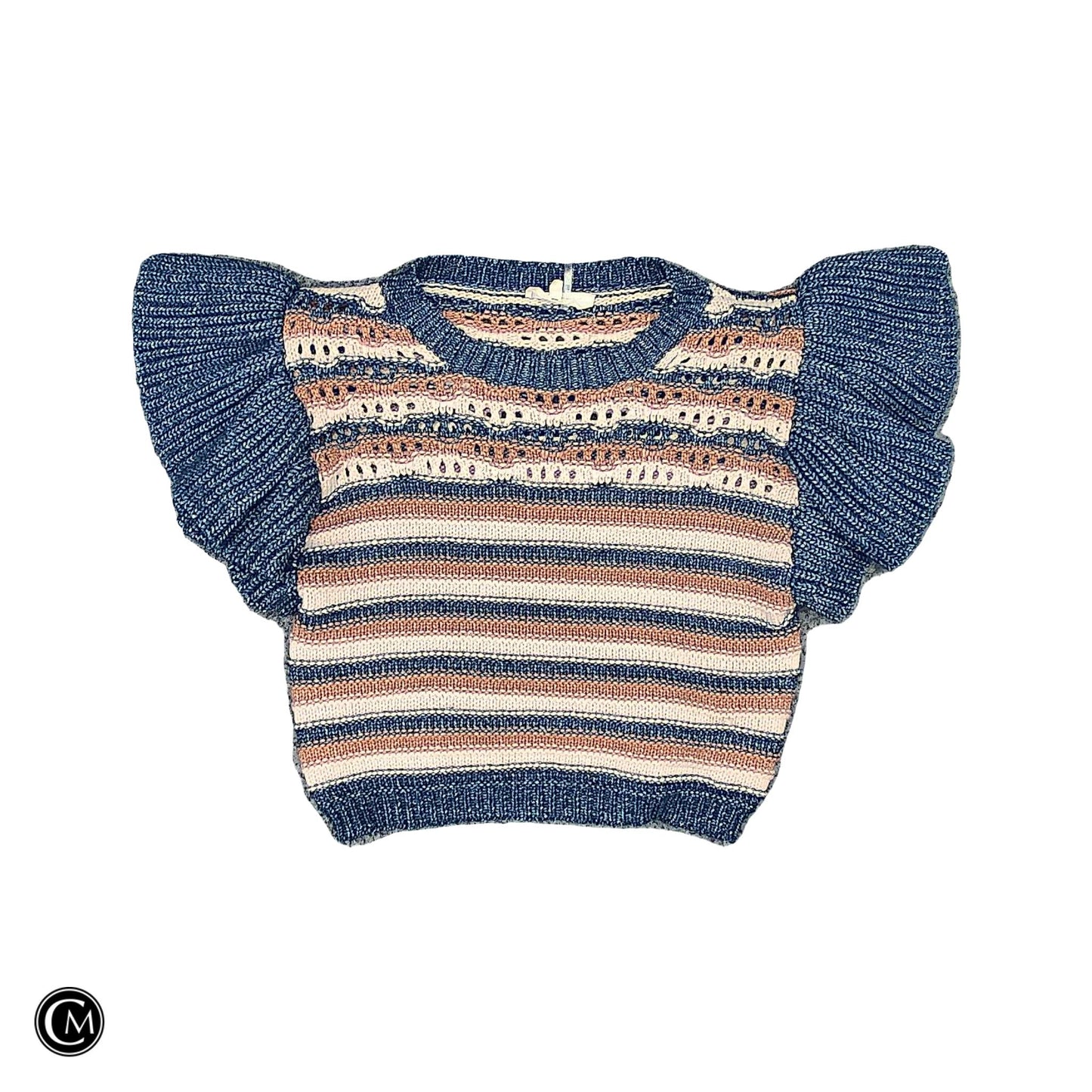 Sweater Ss By Entro In Blue & Brown, Size: M