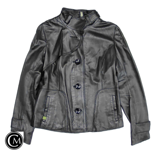 Jacket Leather By Cmb In Black, Size: M image 1
