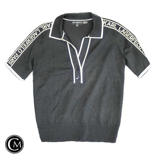 Top Ss By Karl Lagerfeld In Black, Size: S