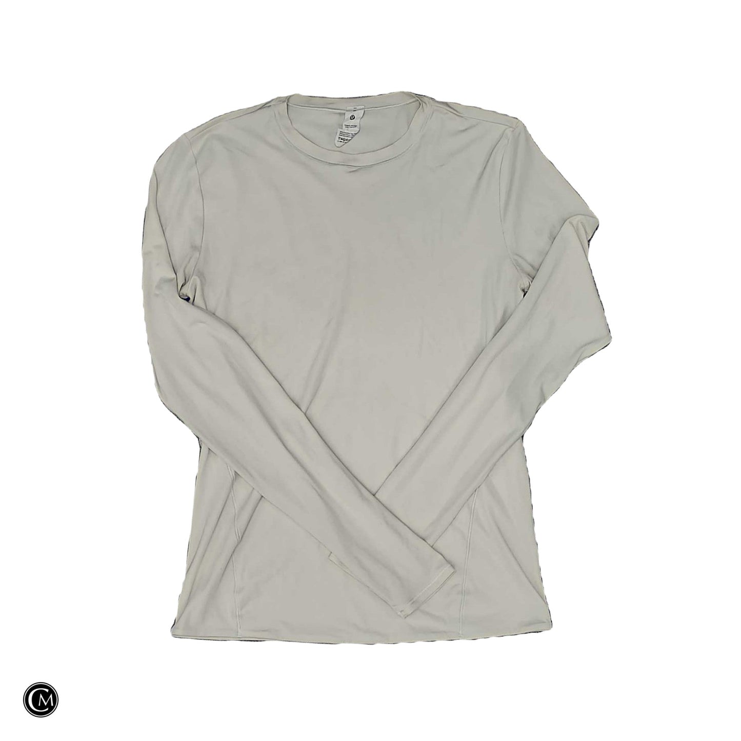 Athletic Top Ls Crewneck By Lululemon In Cream, Size: M