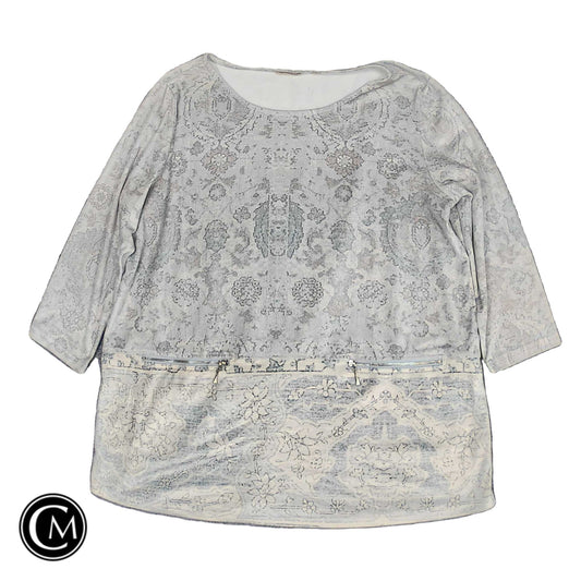 Tunic Ss By Soft Surroundings In Blue & Grey, Size: L