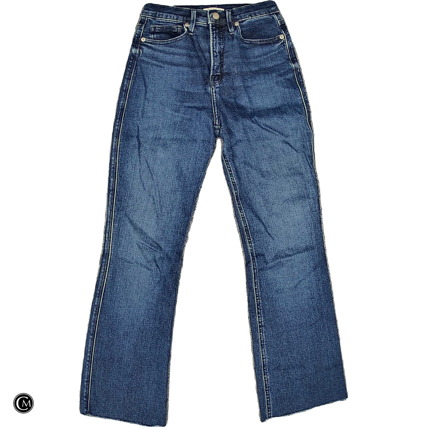 Jeans Boot Cut By Good American In Blue Denim, Size: 0