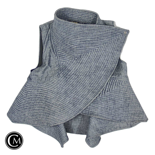 Vest Other By Clothes Mentor In Blue, Size: Xl
