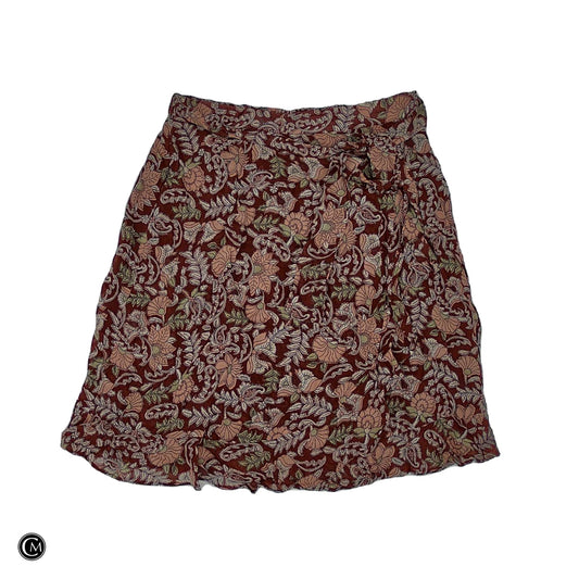 Skirt Mini & Short By Anthropologie In Brown & Green, Size: Xs
