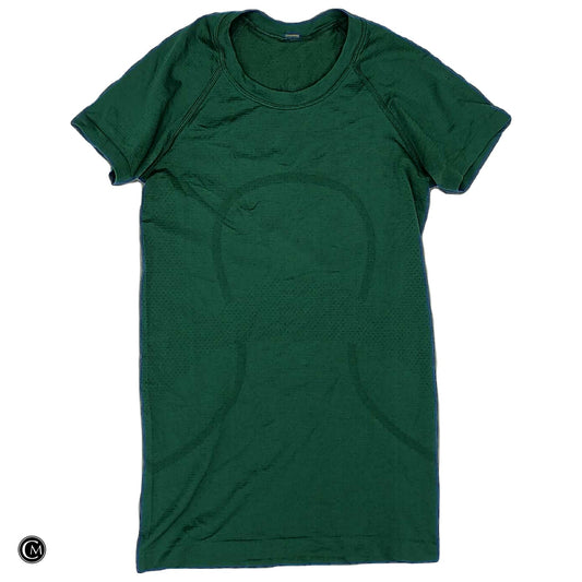 Athletic Top Ss By Lululemon In Green, Size: Xs