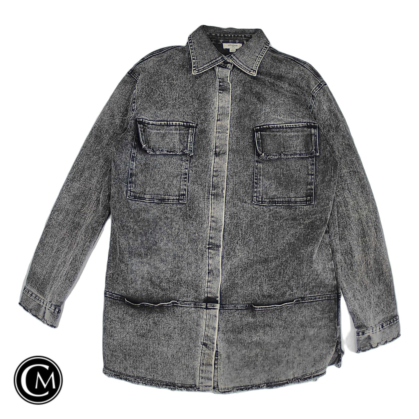 Jacket Denim By Umgee In Grey Denim, Size: S