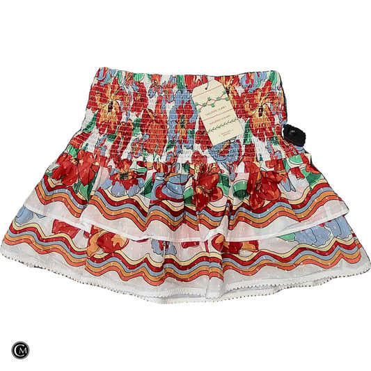 Skirt Designer By Farm Rio In Floral Print, Size: S