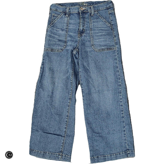 Jeans Wide Leg By Time And Tru In Blue Denim, Size: 4