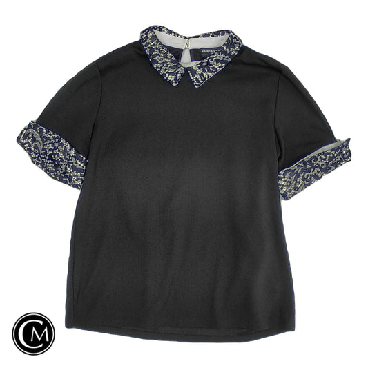 Top Ss By Karl Lagerfeld In Black, Size: M