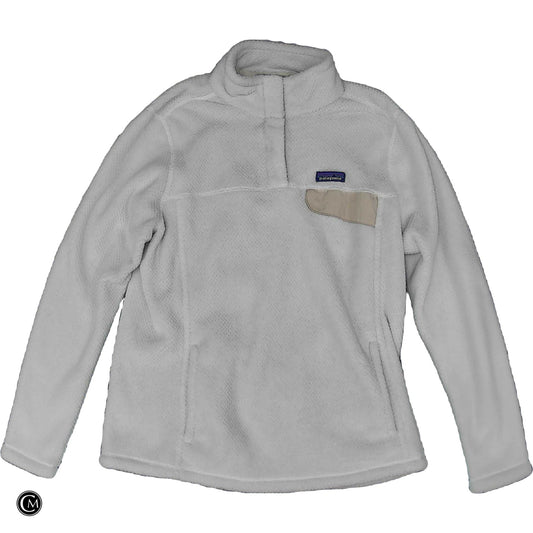 Jacket Fleece By Patagonia In White, Size: Xl
