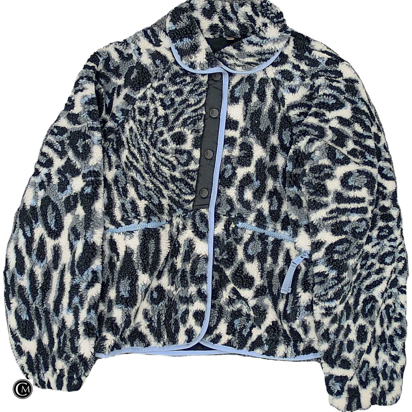 Jacket Faux Fur & Sherpa By Free People In Animal Print, Size: Xs