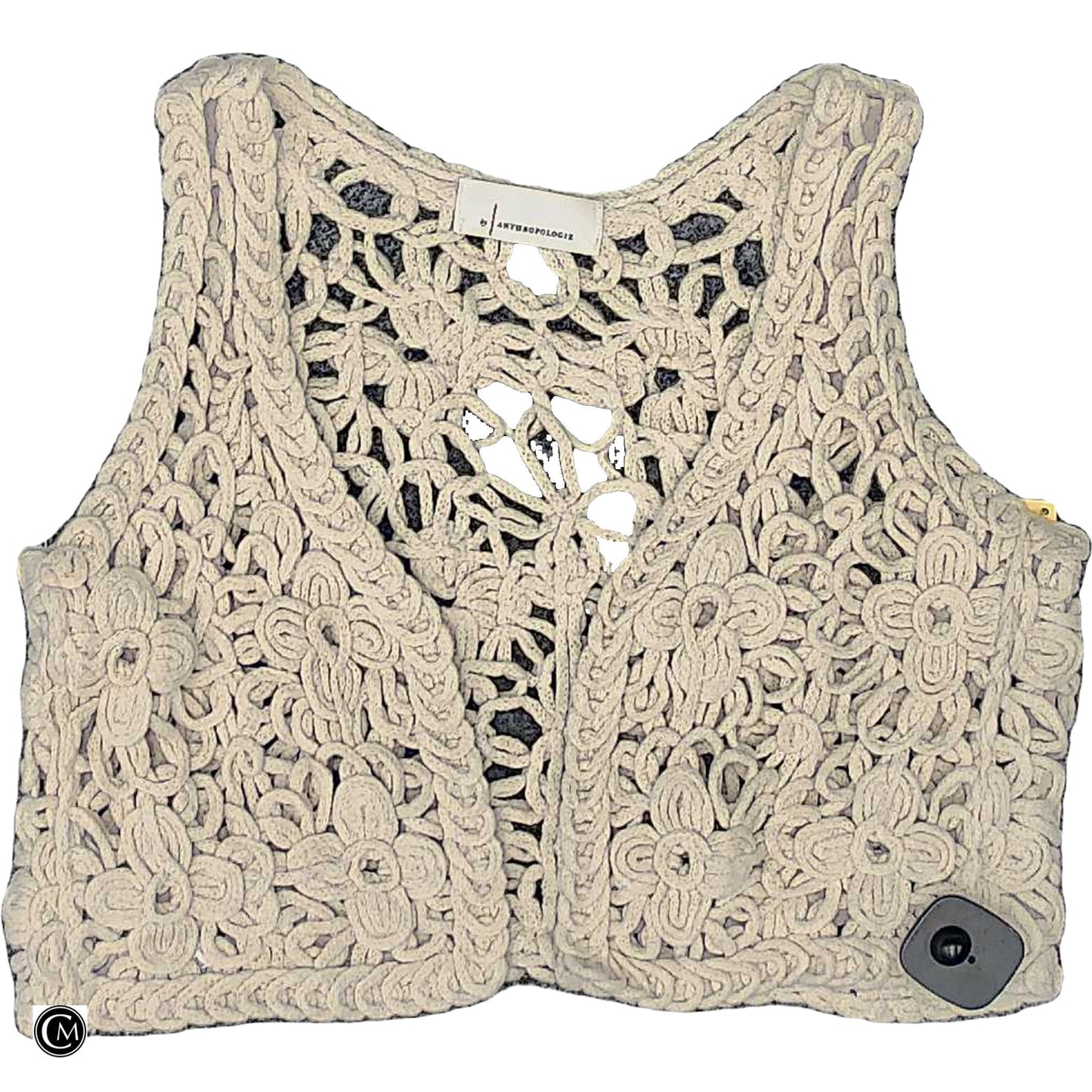 Vest Other By Anthropologie In Cream, Size: S