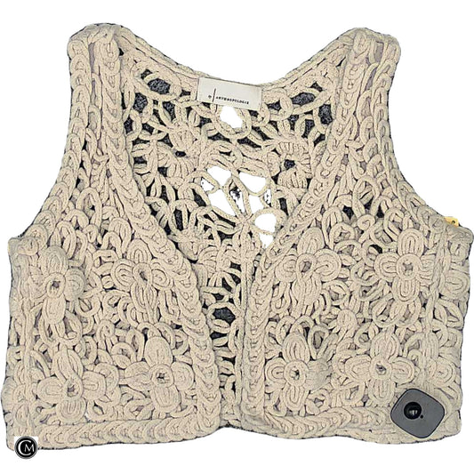 Vest Other By Anthropologie In Cream, Size: S