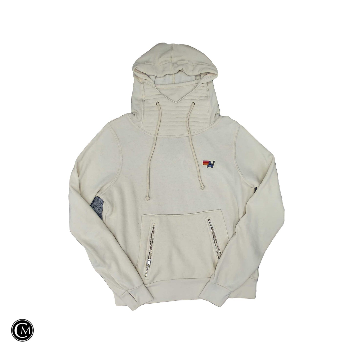 Sweatshirt Hoodie By Cmb In Cream, Size: S image 1